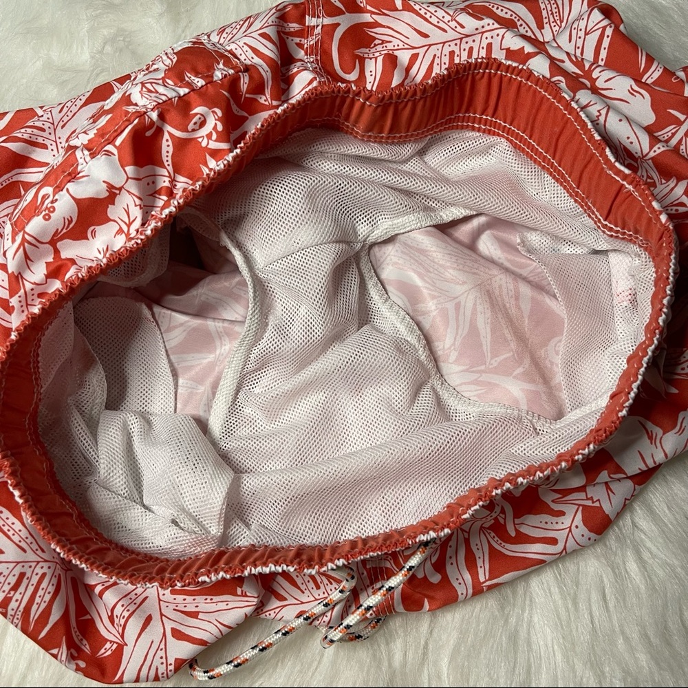 Mens Goodfellow & Co. Floral Red Swim Trunks - Picture 8 of 10